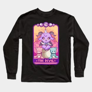 The Devil - Cute Kawaii Anime Tarot Card T-Shirt Long Sleeve T-Shirt